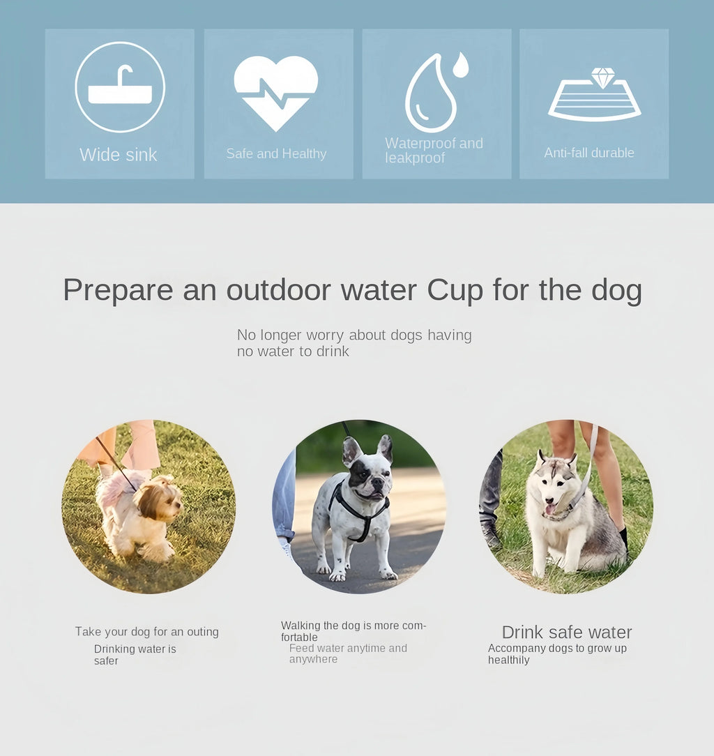 Portable Pet Water Bottle & Food Container