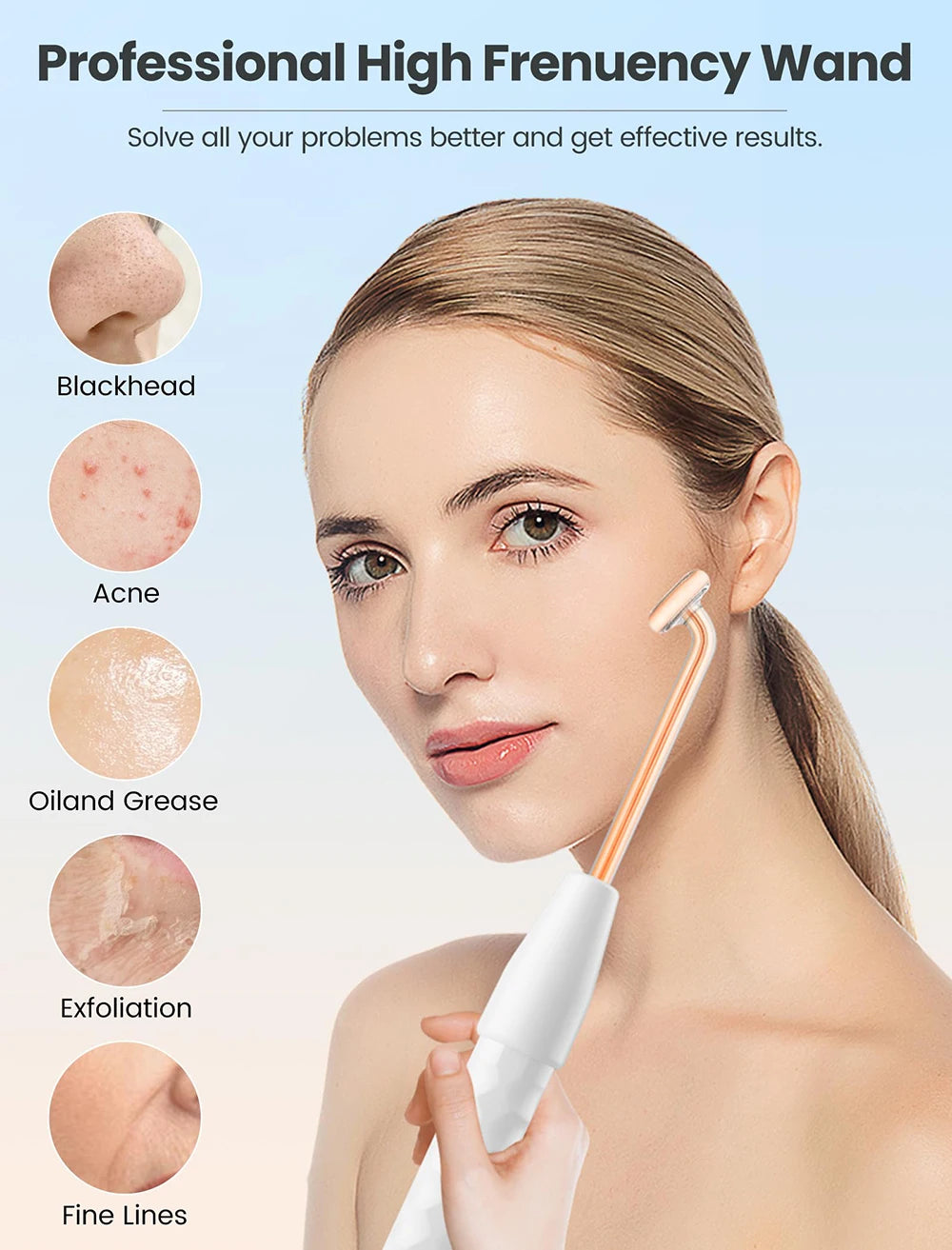 High Frequency Facial Wand