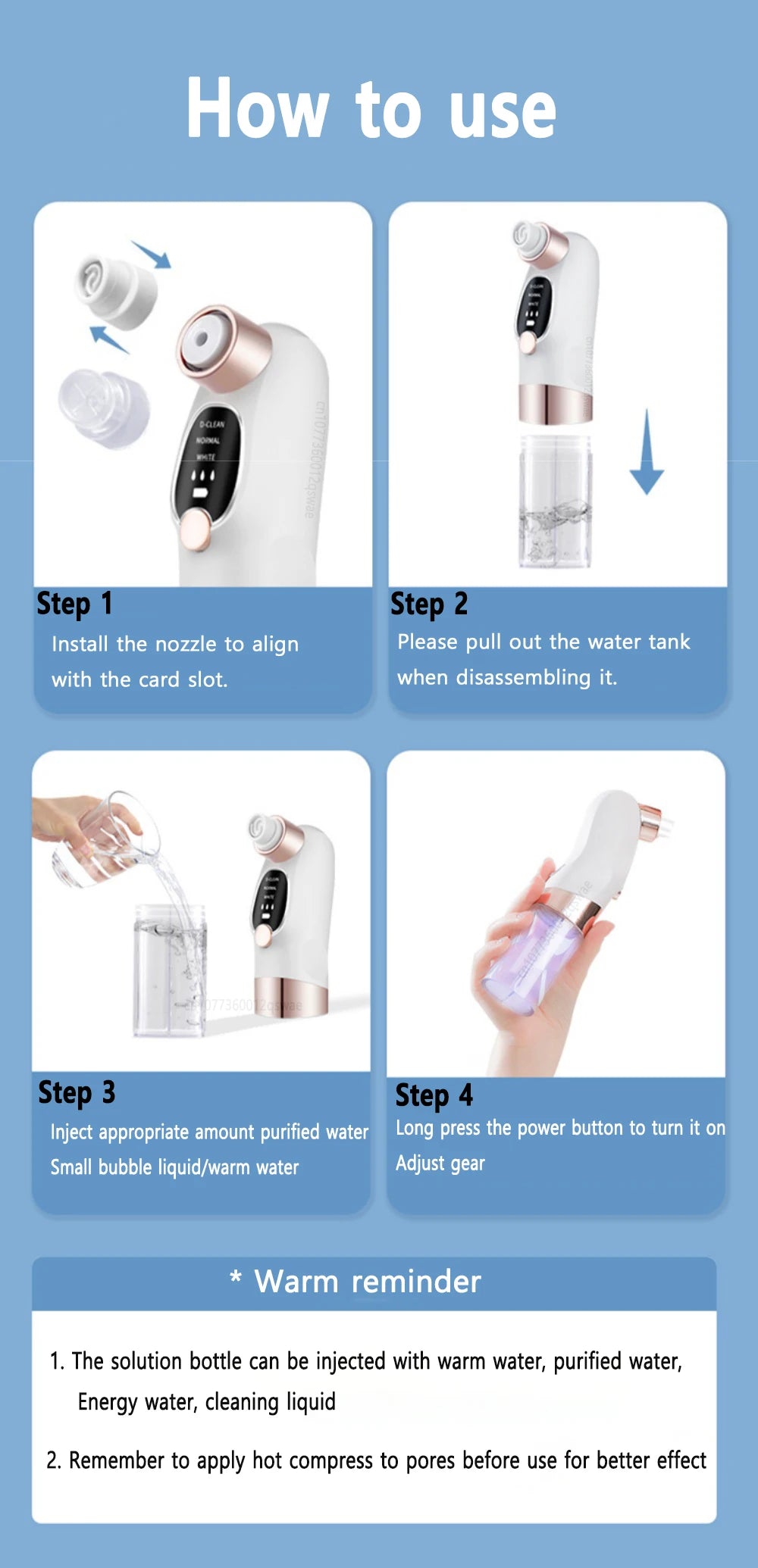 Electric Blackhead Remover Pore Vacuum