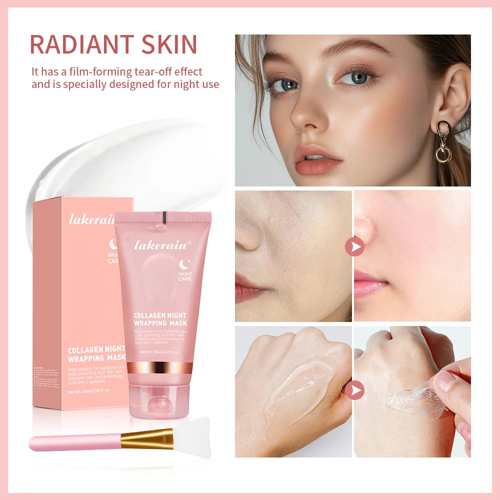 Collagen Wrapping Mask And Brush Set