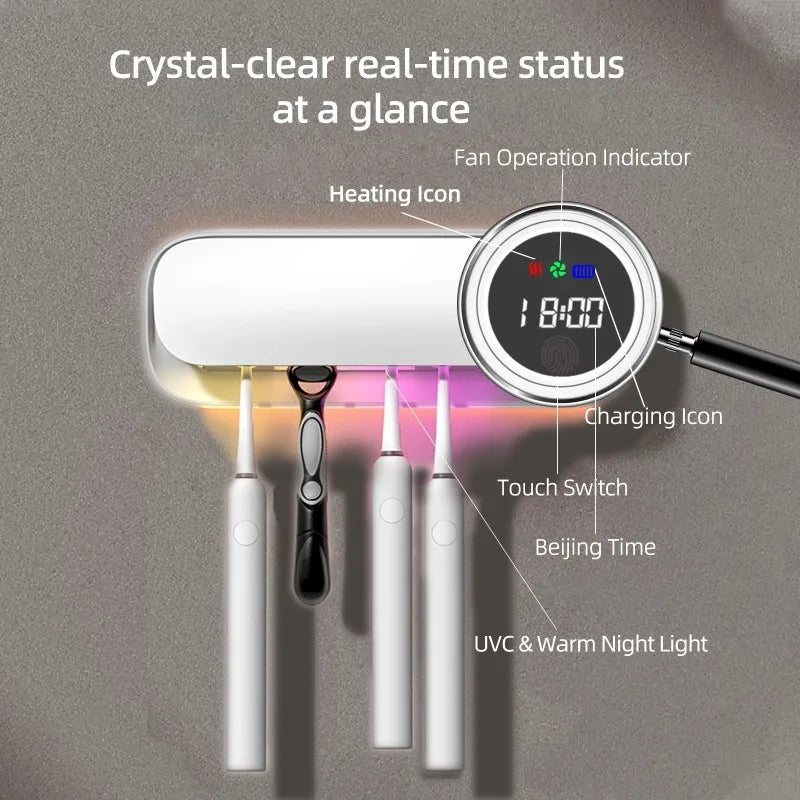 UV Toothbrush Sanitizer & Holder