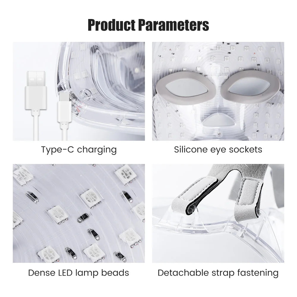 Rechargeable Facial LED Mask