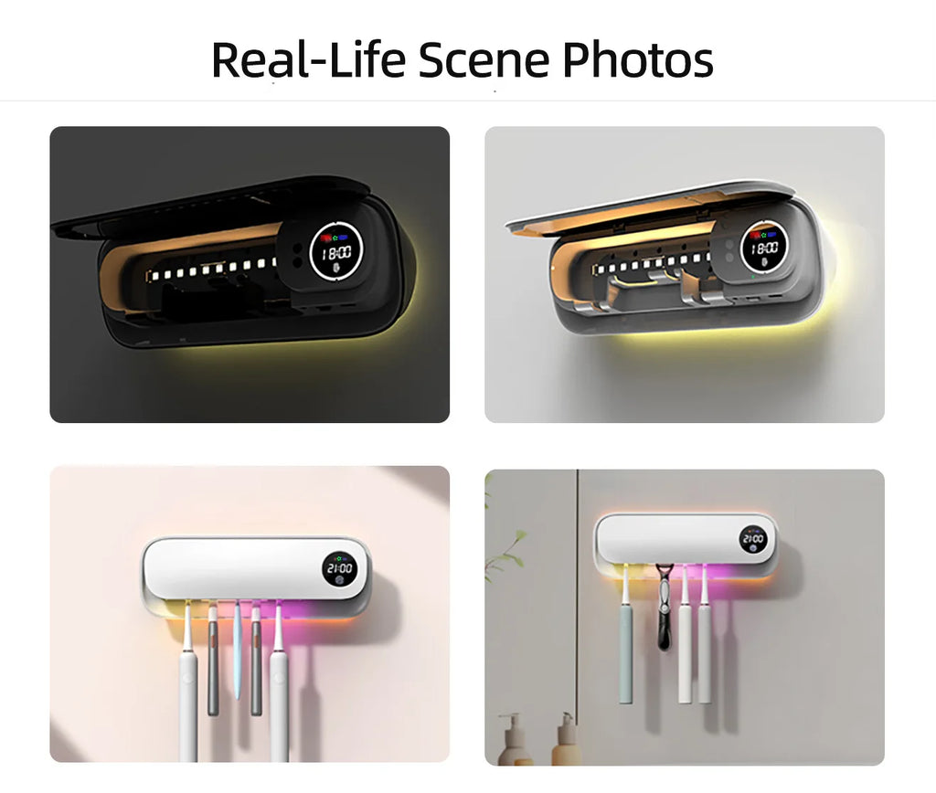 UV Toothbrush Sanitizer & Holder
