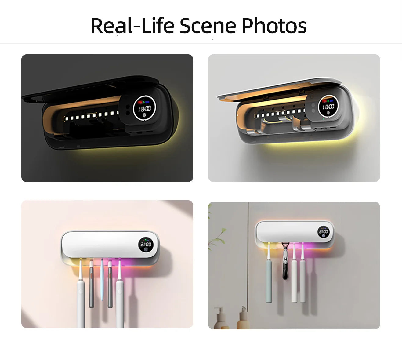 UV Toothbrush Sanitizer & Holder