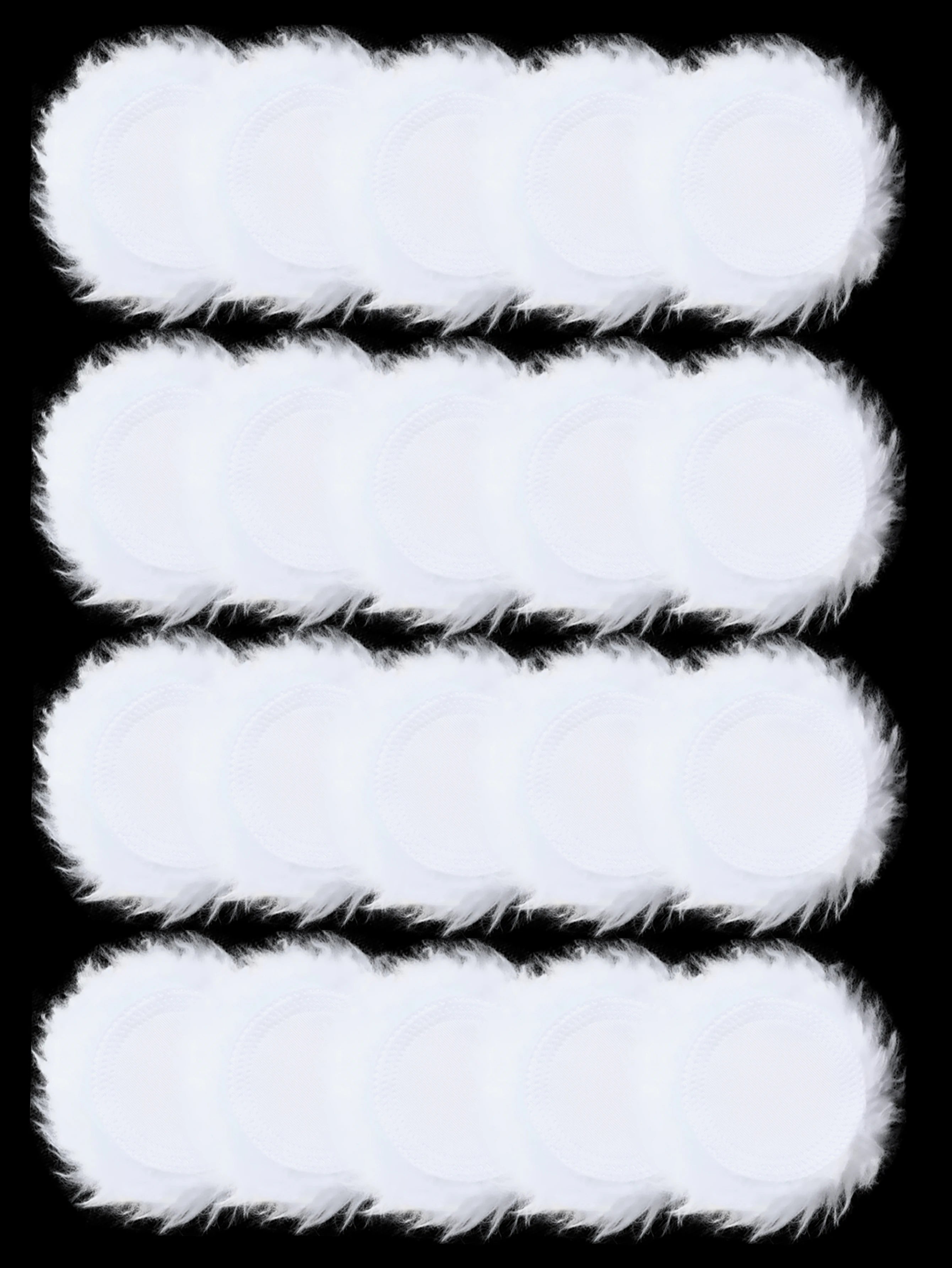 Round Powder Puff Set