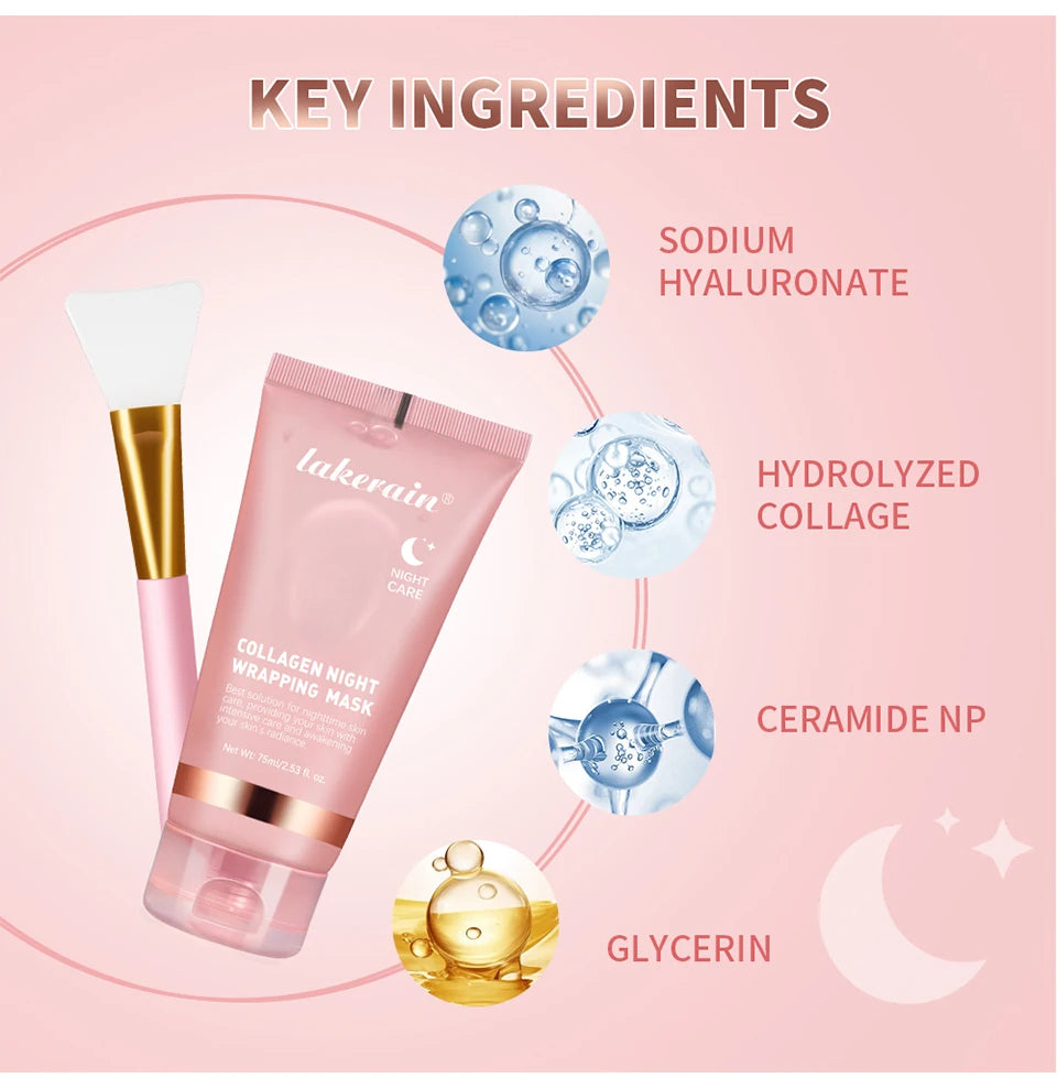 Collagen Wrapping Mask And Brush Set