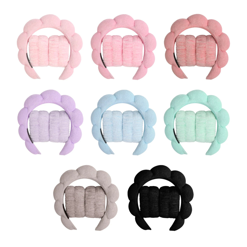 Spa Bubble Headband & Wristbands Set