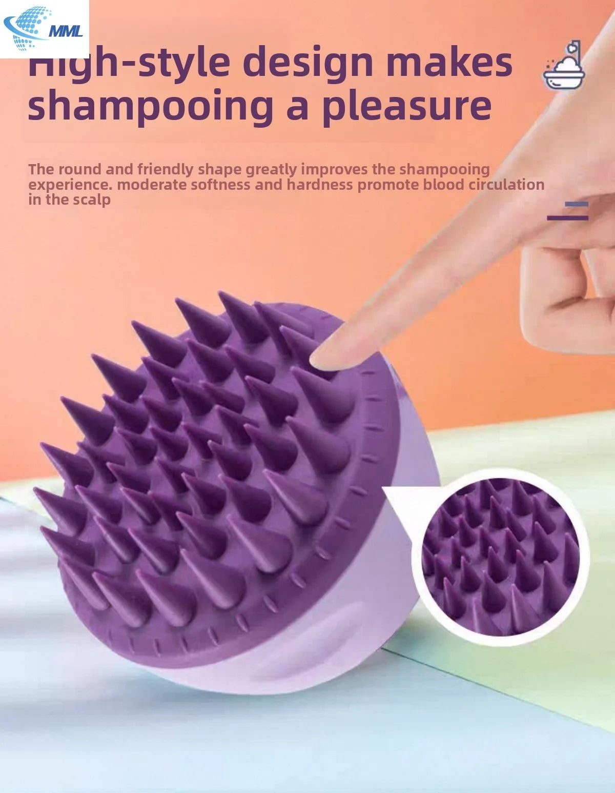 Shampoo Head Scalp Massage Brush