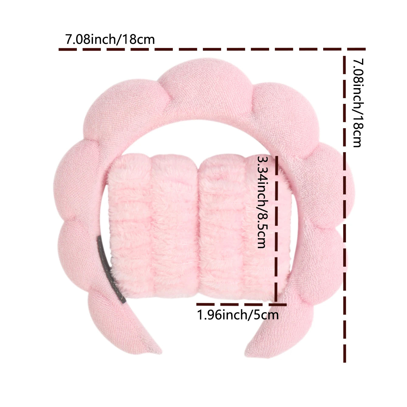 Spa Bubble Headband & Wristbands Set