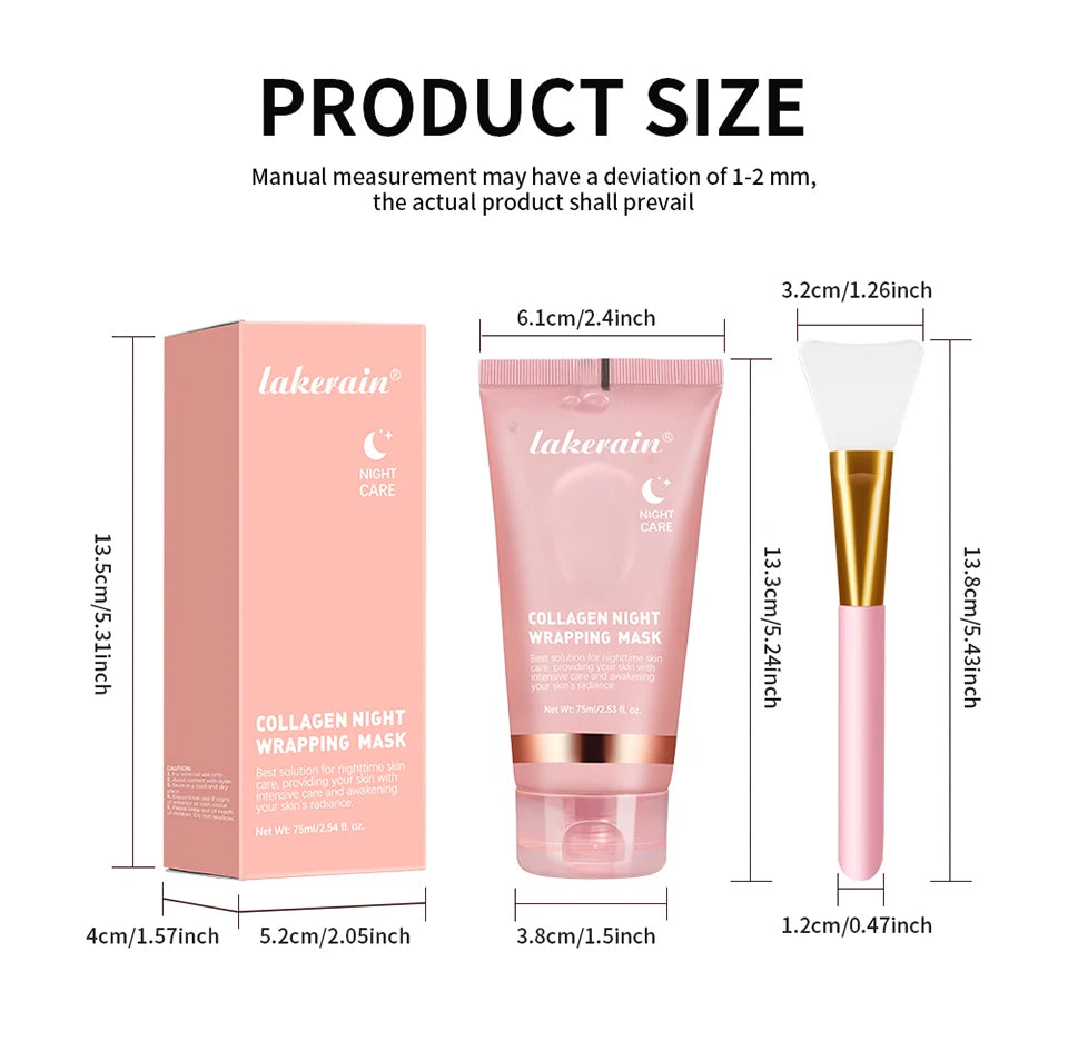 Collagen Wrapping Mask And Brush Set
