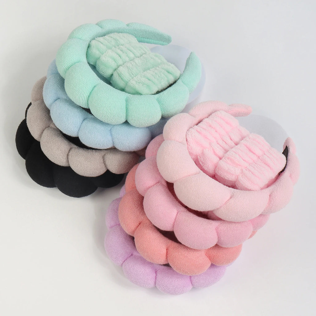 Spa Bubble Headband & Wristbands Set