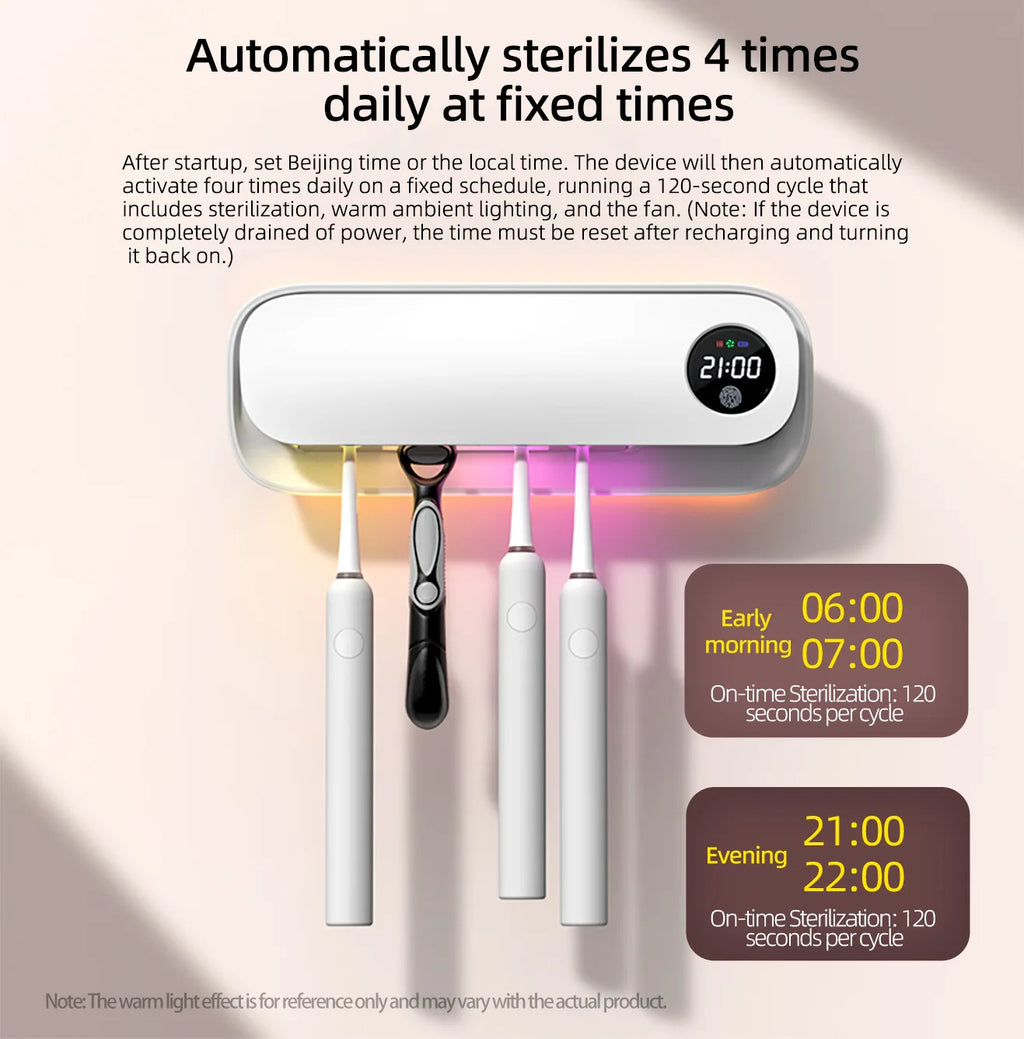 UV Toothbrush Sanitizer & Holder