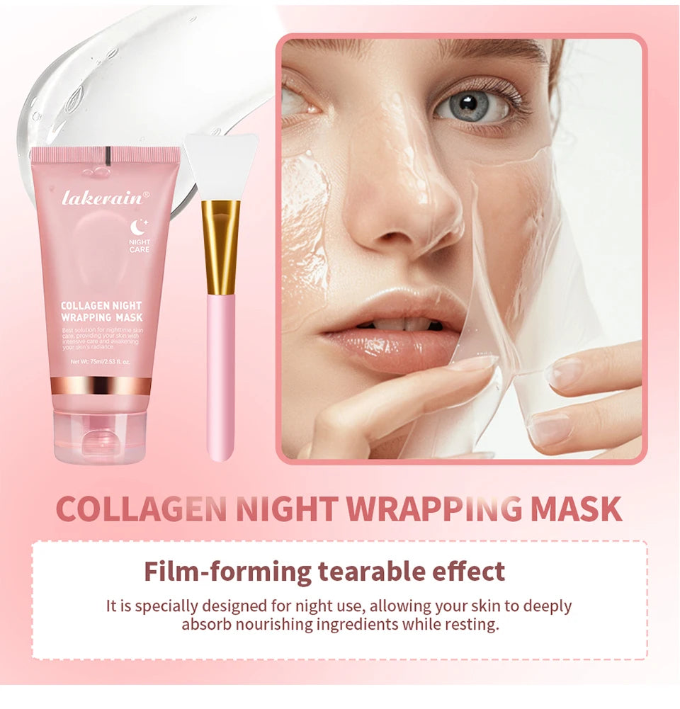 Collagen Wrapping Mask And Brush Set