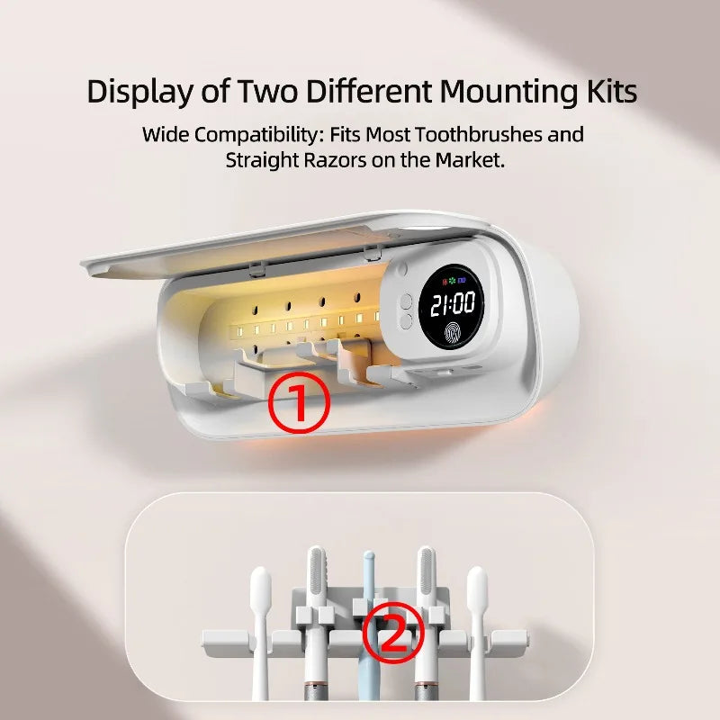 UV Toothbrush Sanitizer & Holder