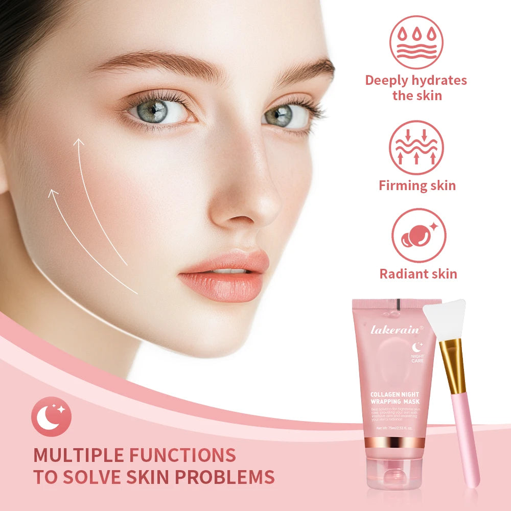 Collagen Wrapping Mask And Brush Set