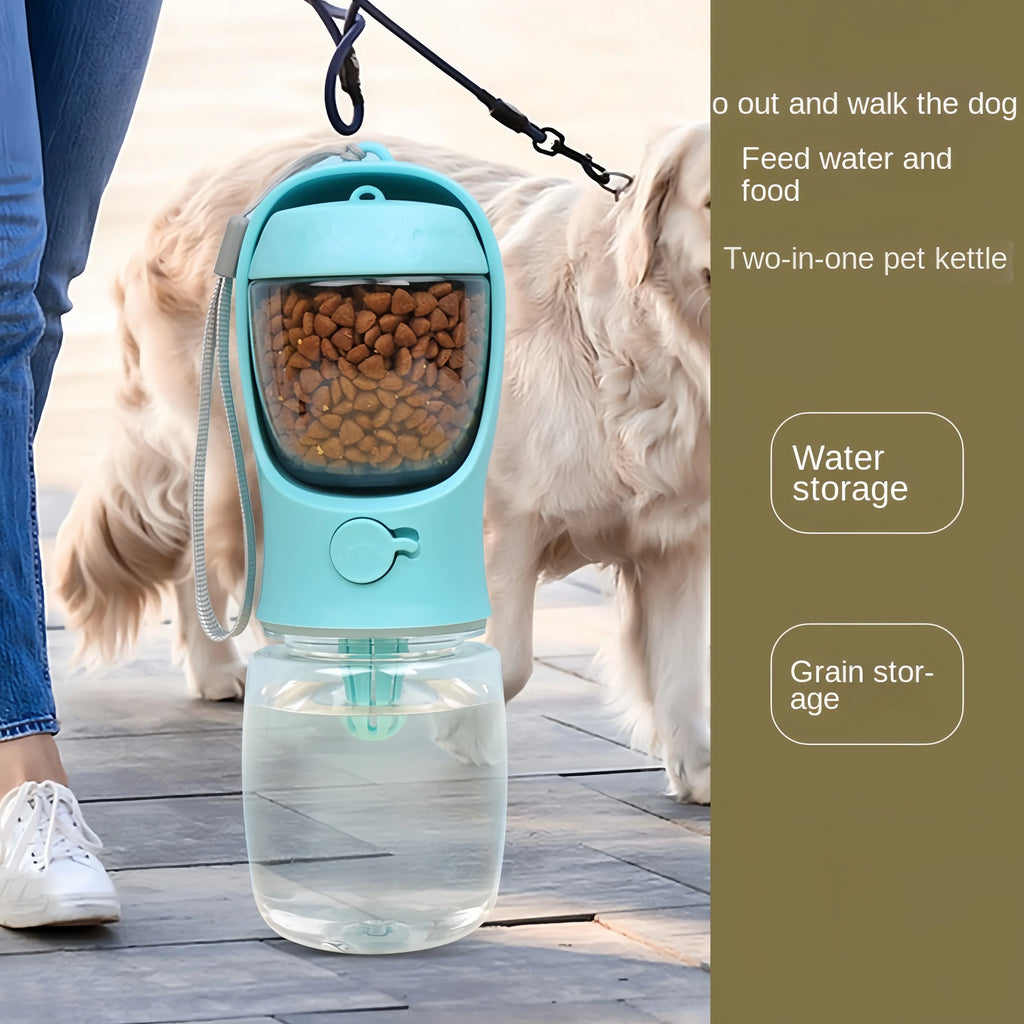 Portable Pet Water Bottle & Food Container